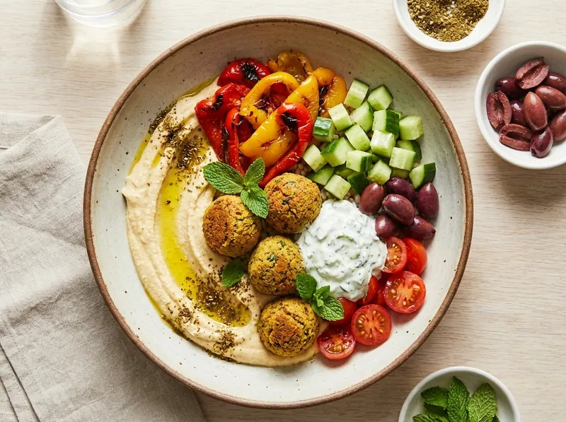 Mediterranean grain bowl